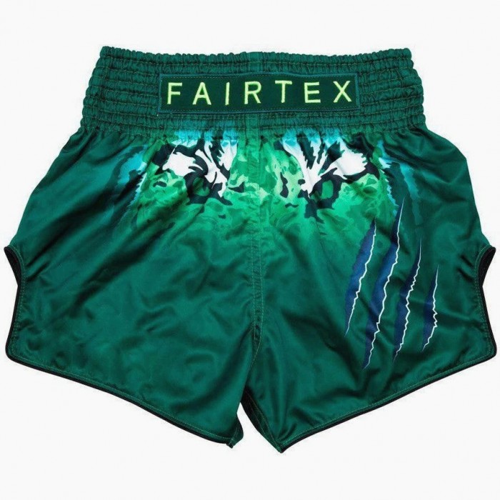 Шорти - Fairtex Muay Thai Shorts BS1913 Tiger - Green​